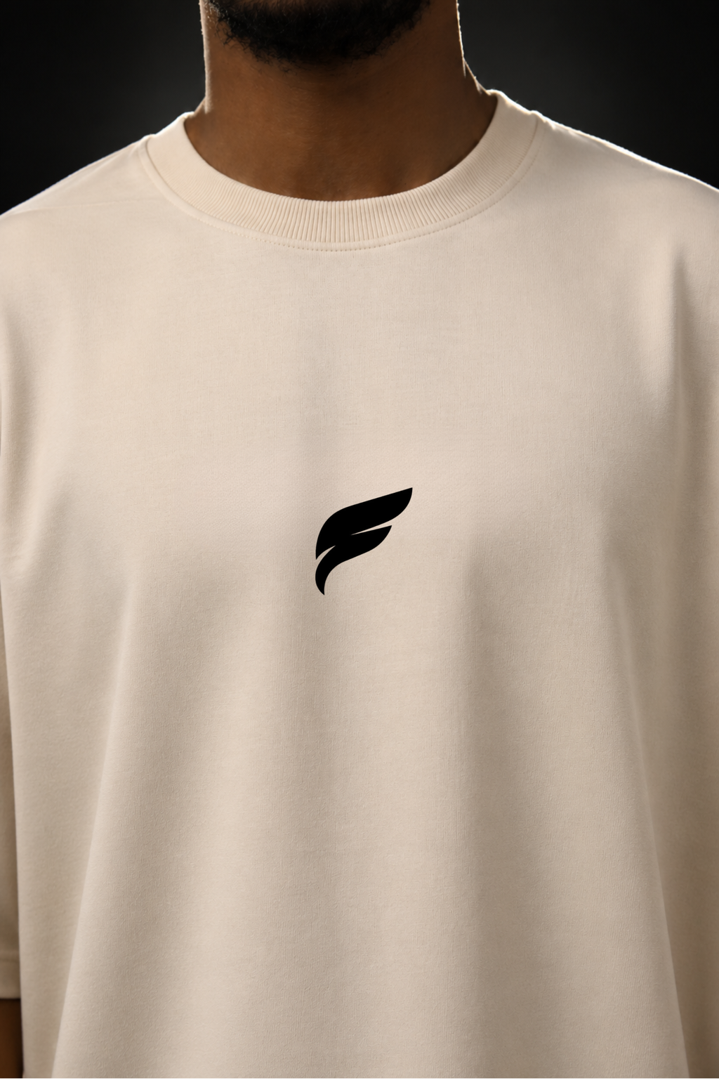 SOLIDS - Beige Oversized T-shirt