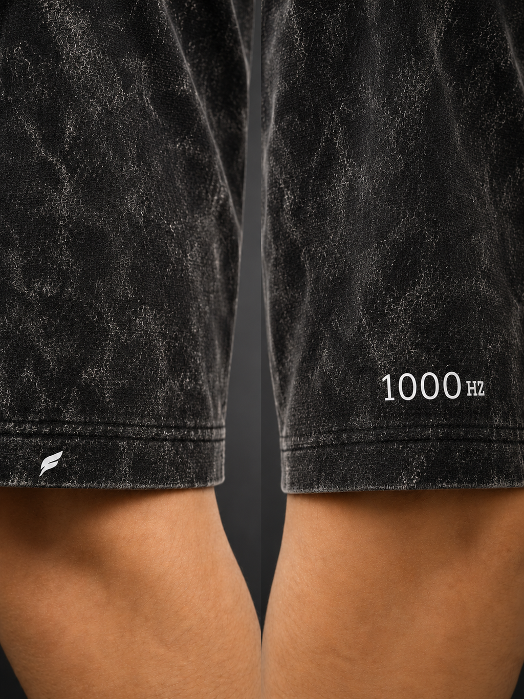 THE WATCHER - Black down shoulder T shirt