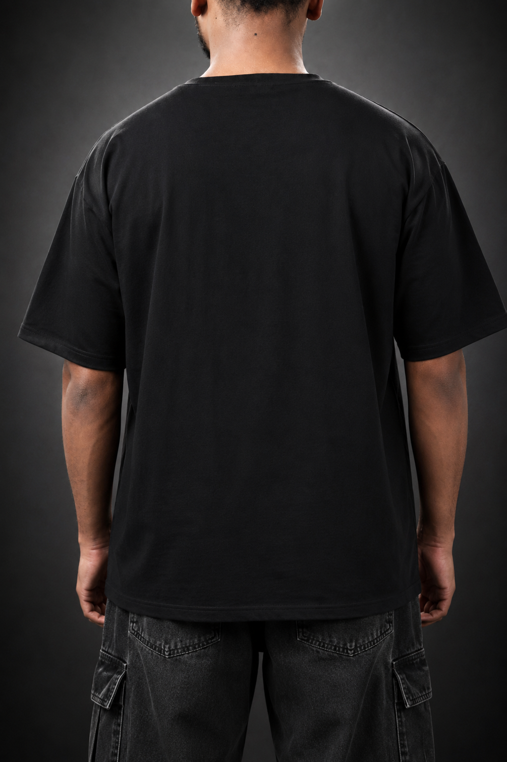 SOLIDS - Black Oversized T-shirt